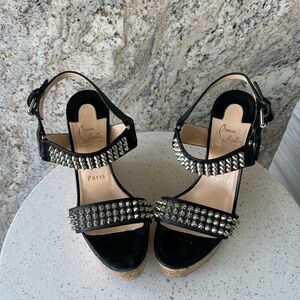 Christian Louboutin Black studded Sandals